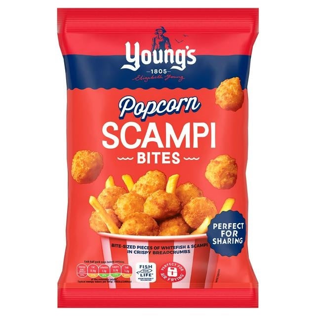 [7989] Youngs Popcorn Scampi Bites 190g