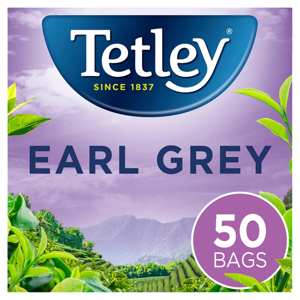 [101285] Tetley Earl Grey Tea Bags x50