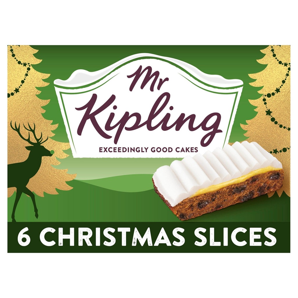 Mr Kipling 6 Christmas Slices