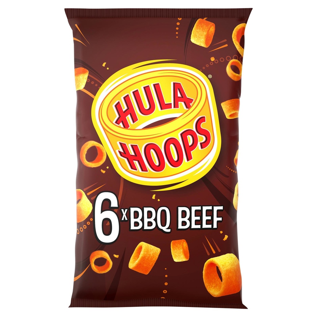 [183696] Hula Hoops BBQ Beef 6pk