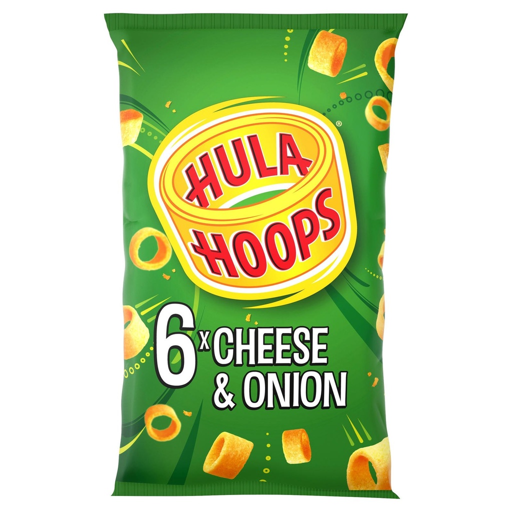 [88593] Hula Hoops Cheese & Onion Multipack 6 Pack