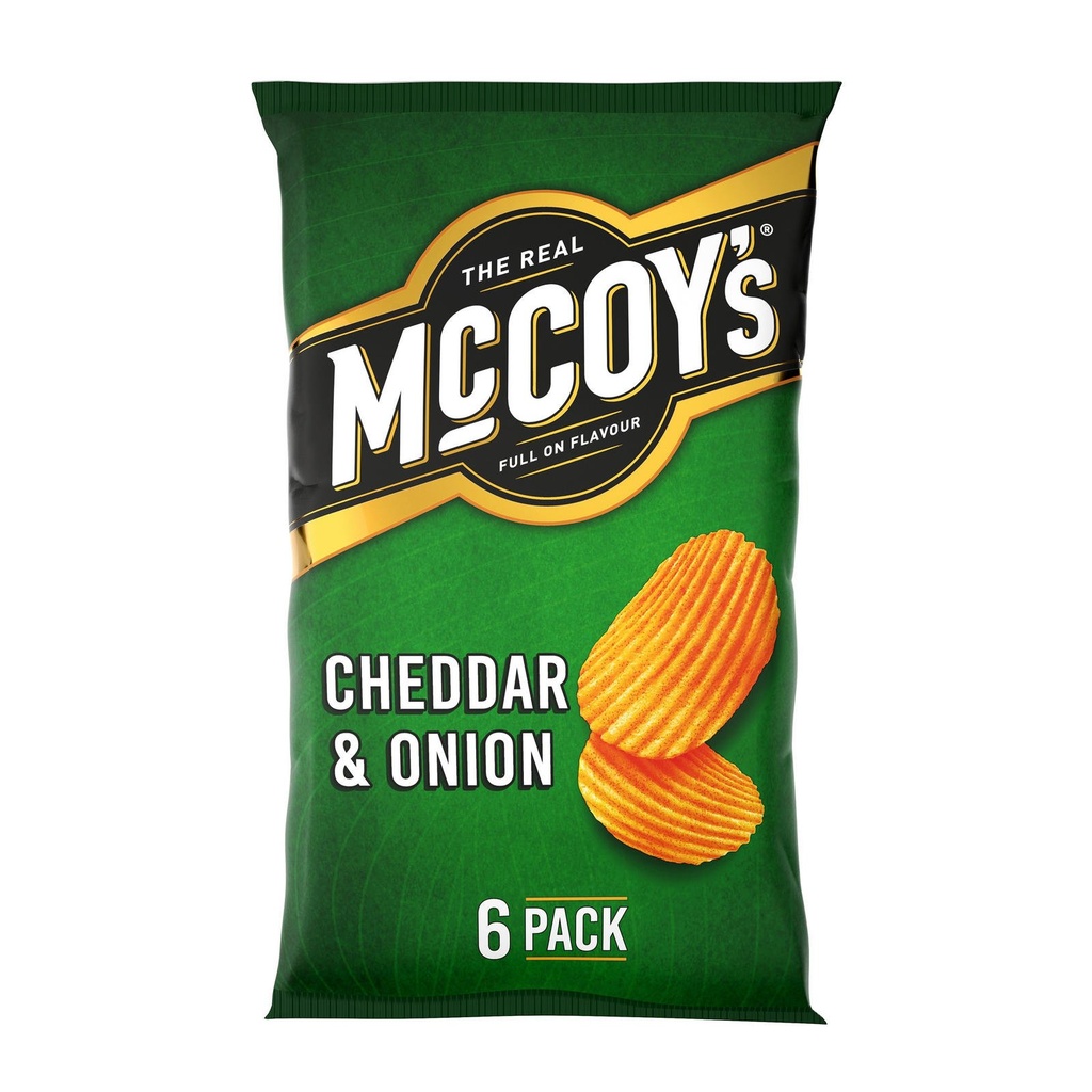 [82084] McCoys Cheddar & Onion 6pk