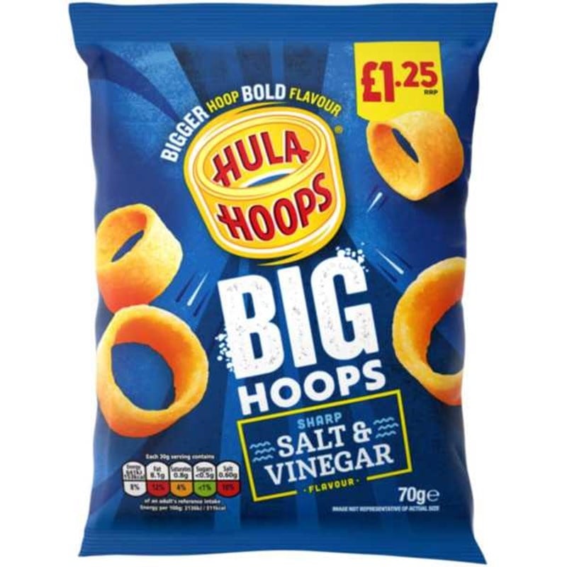 [45704] KP Big Hula Hoops Salt & Vinegar 70g