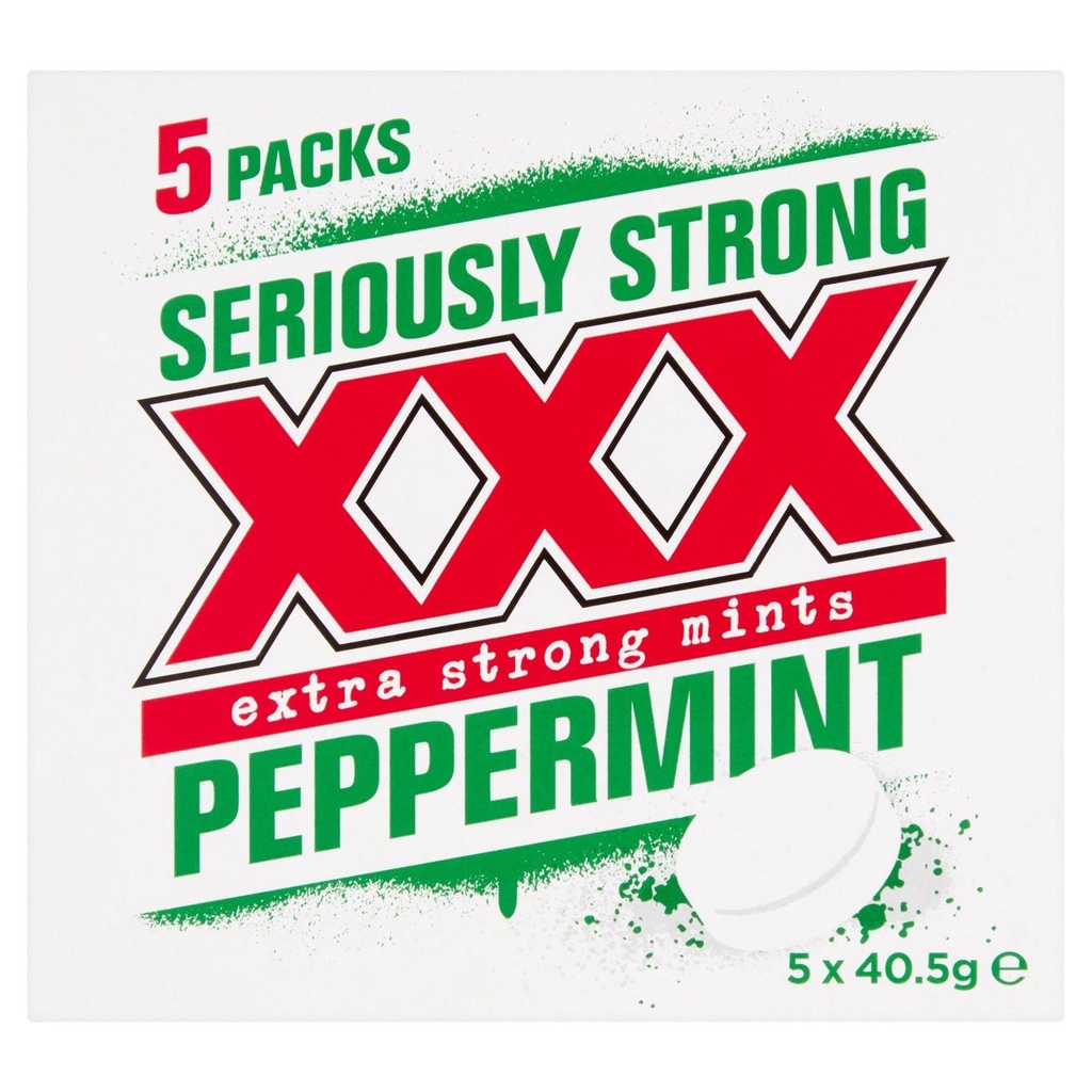 XXX Peppermint Extra Strong Mints 5pk