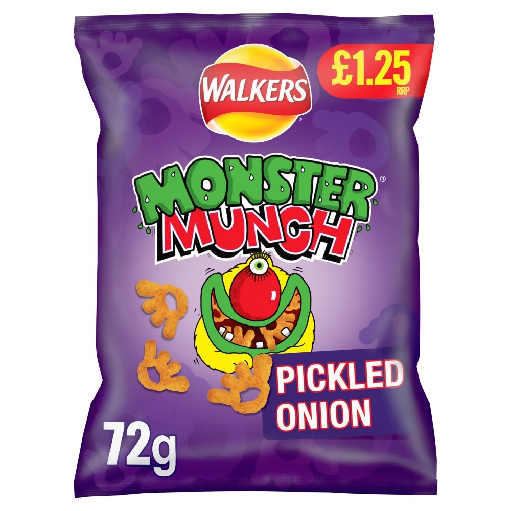 [183429] Walkers Monster Munch Pickled Onion Snack 72g