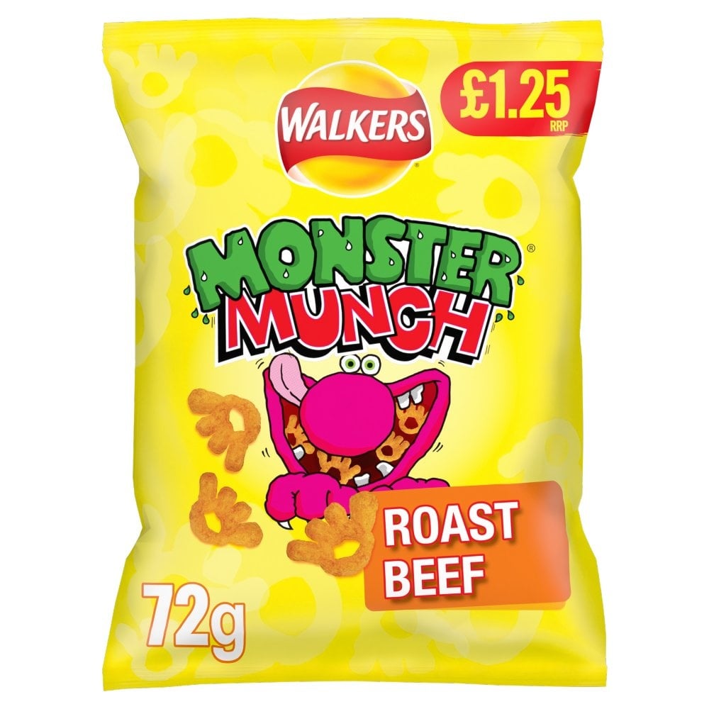 [183430] Walkers Monster Munch Roast Beef 72g