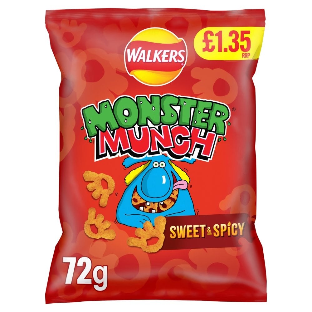 [183431] Walkers Monster Munch Sweet & Spicy 72g