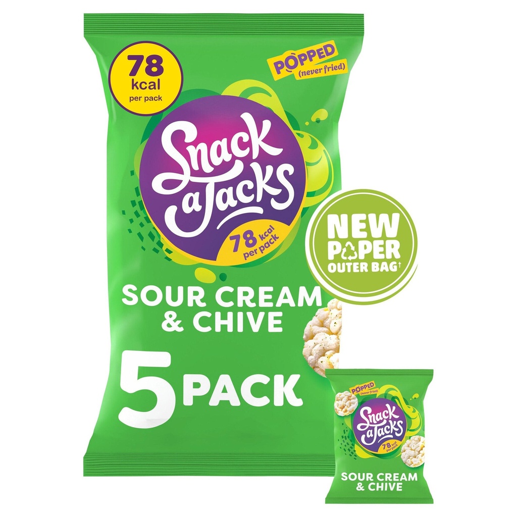 Snack a Jack Sour Cream & Chive 5 Pack