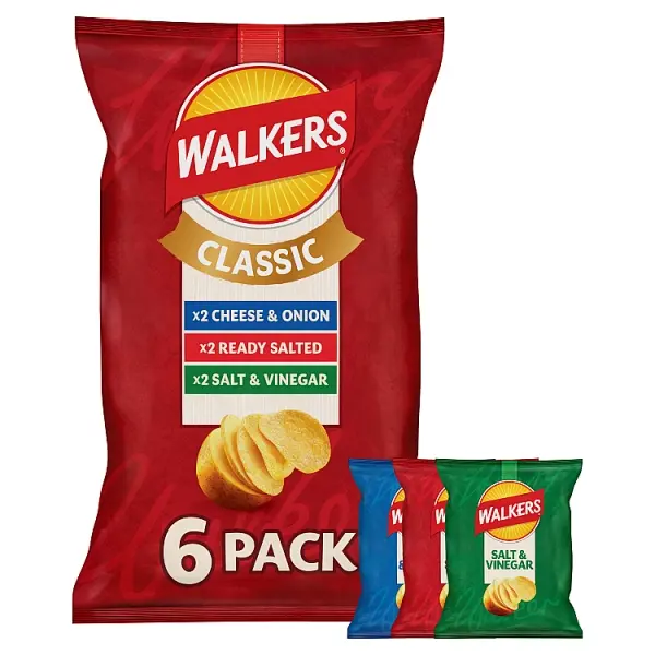 [115289] Walkers Variety Crisps 6pk