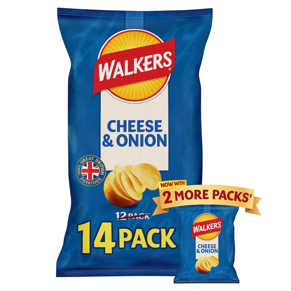 [274029] Walkers Cheese & Onion 14pk