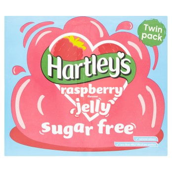 [100217856] Hartleys Raspberry Flavour Jelly Sugar Free Twin Pack 23g