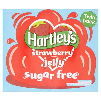 Hartleys Strawberry Flavour Jelly Sugar Free Twin Pack 23g