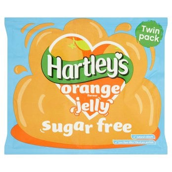 [100217881] Hartleys Orange Flavour Jelly Sugar Free Twin Pack 23g