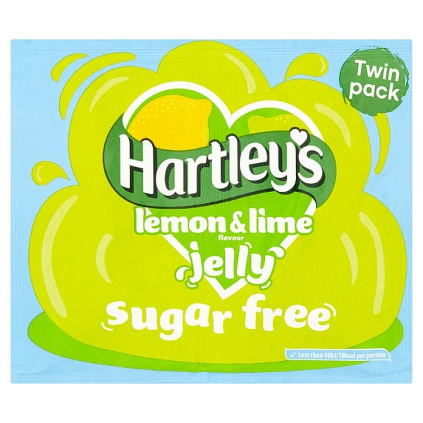 Hartleys Lemon & Lime Flavour Jelly Sugar Free Twin Pack 23g