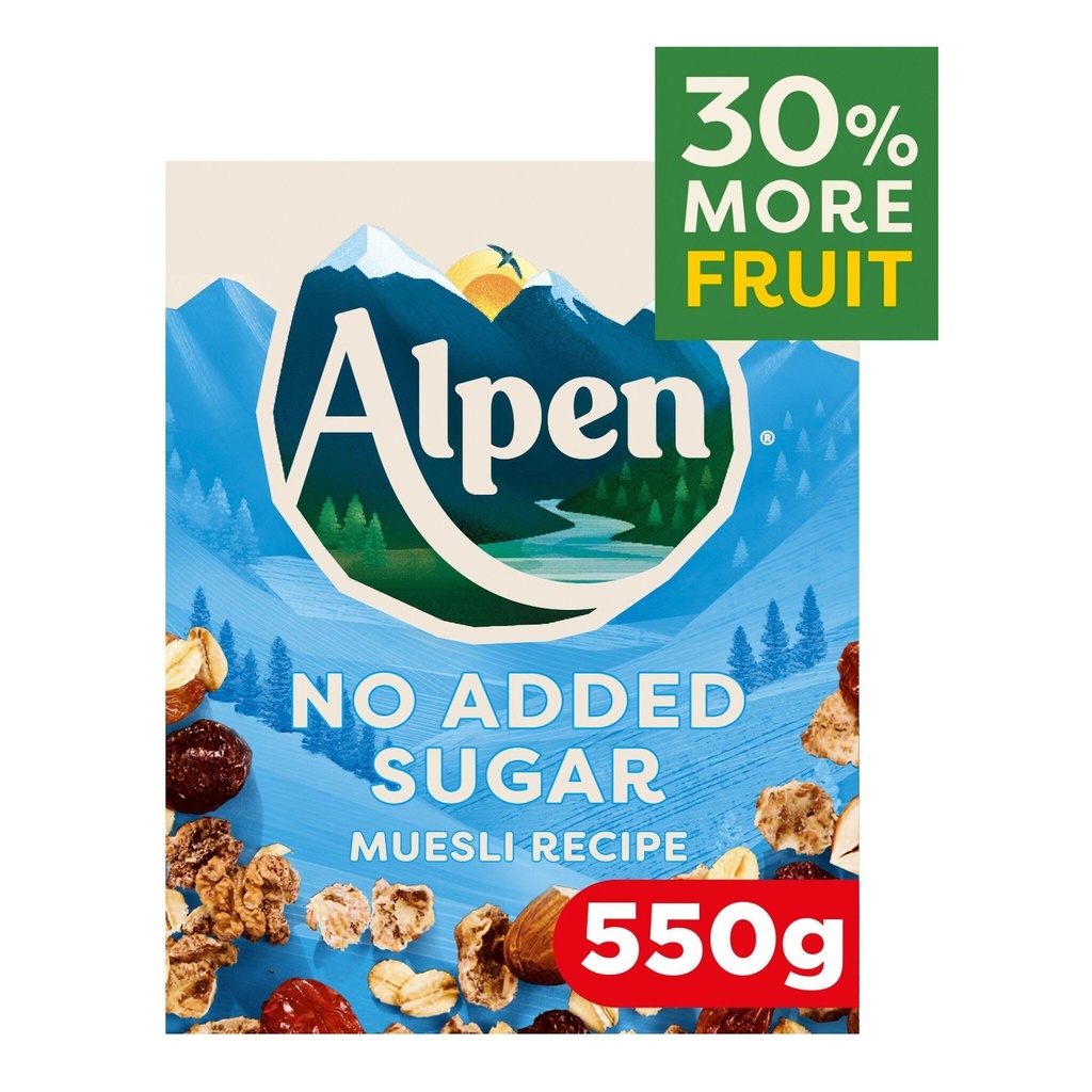 Alpen No Added Sugar Swiss Style Muesli 550g