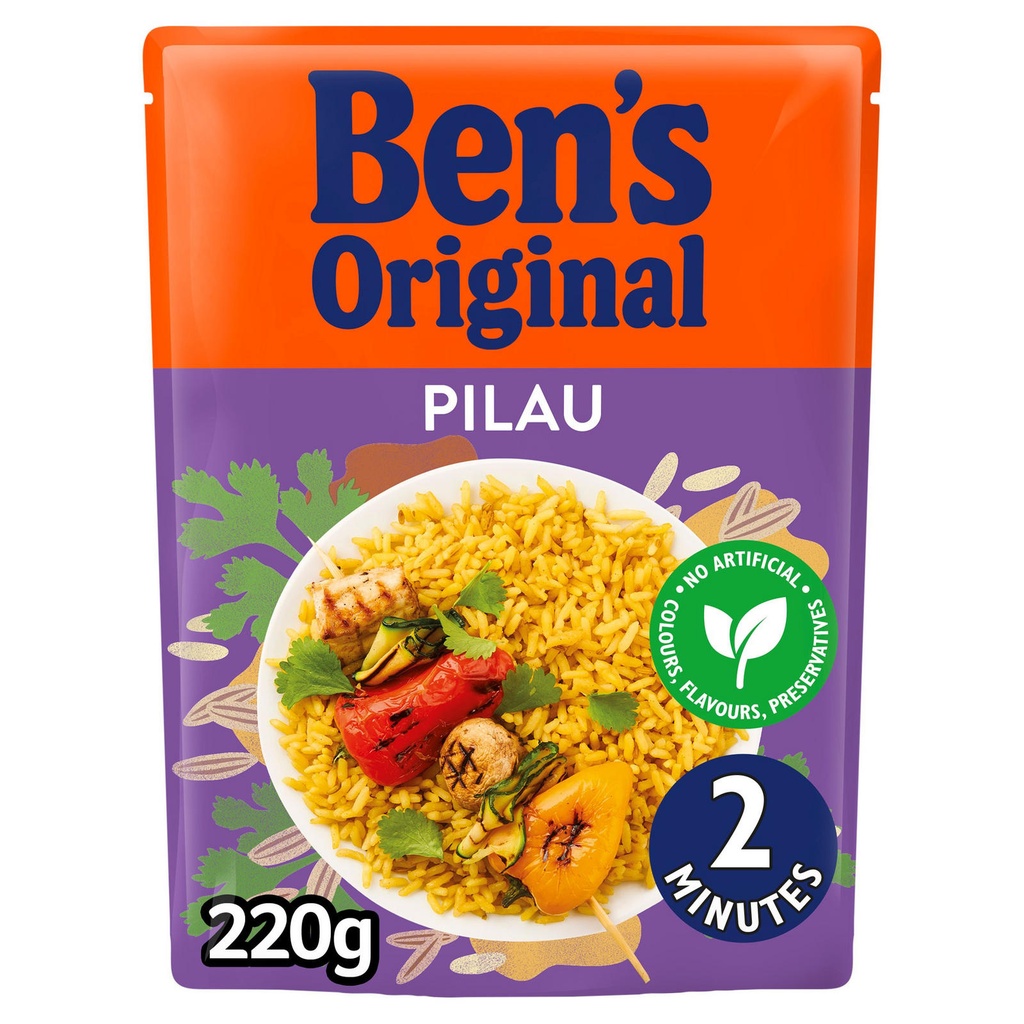 Bens Pilau Microwave Rice 220g