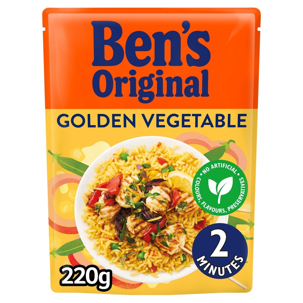 [180031] Bens Golden Vegetable Microwave Rice 220g