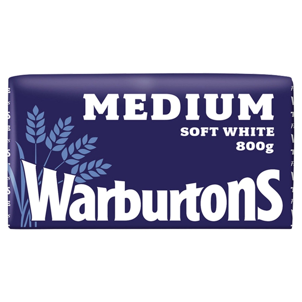Warburtons Medium Bread 800g