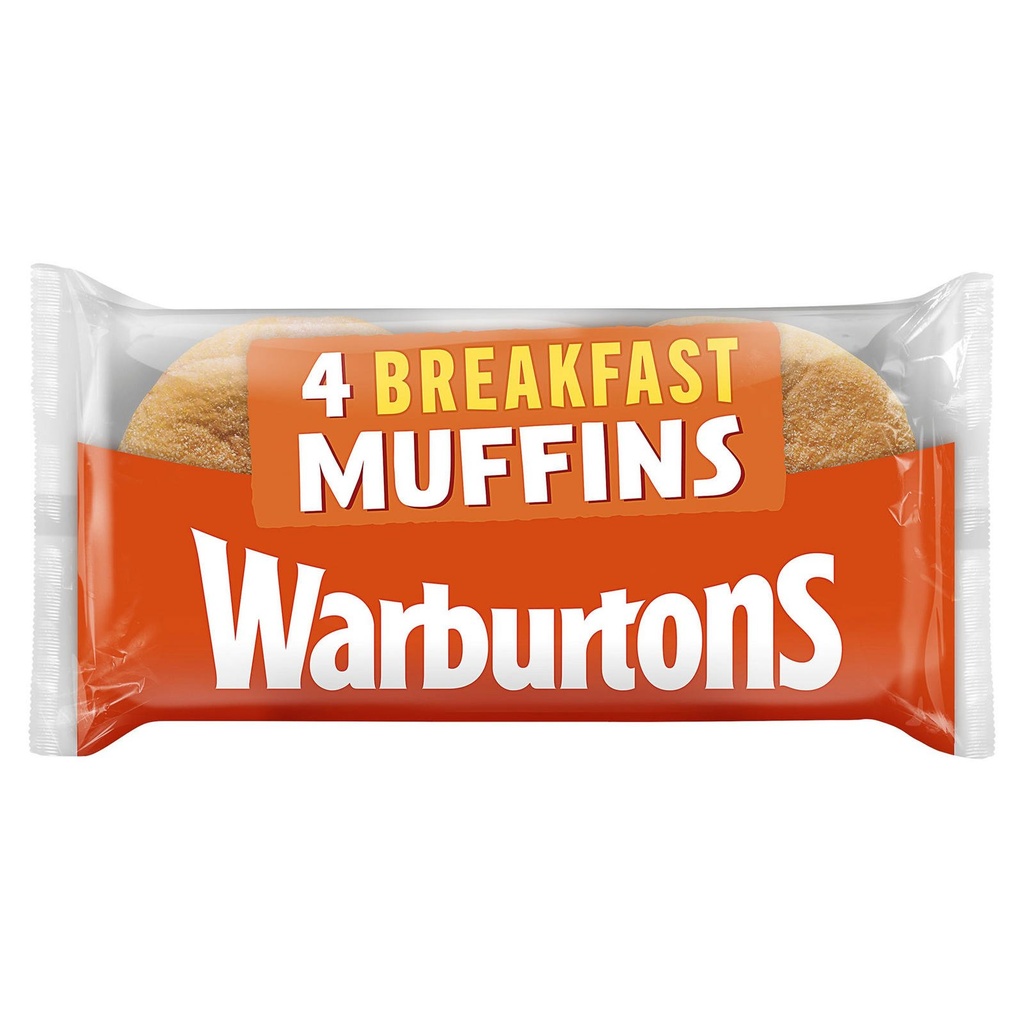 Warburtons 4 Toasting Muffins