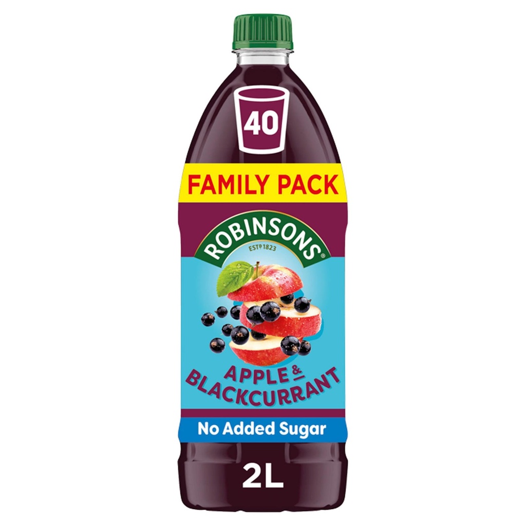 [04ROBS07] Robinsons Apple & Blackcurrant Squash 2L