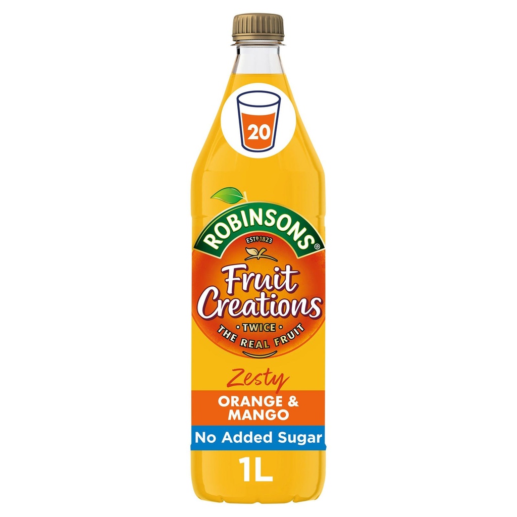 [71793] Robinsons Fruit Creations Zesty Orange & Mango 1L