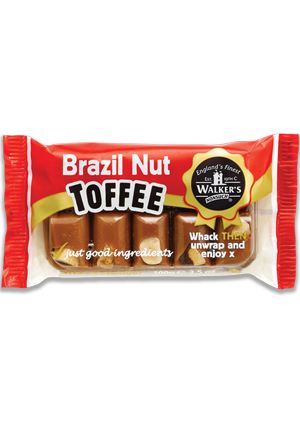 Walkers Brazil Toffee Bar 100g