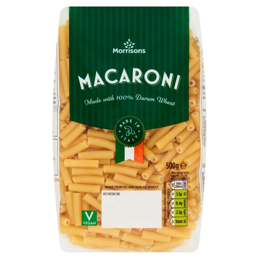 [104555262] Morrisons Macaroni 500g