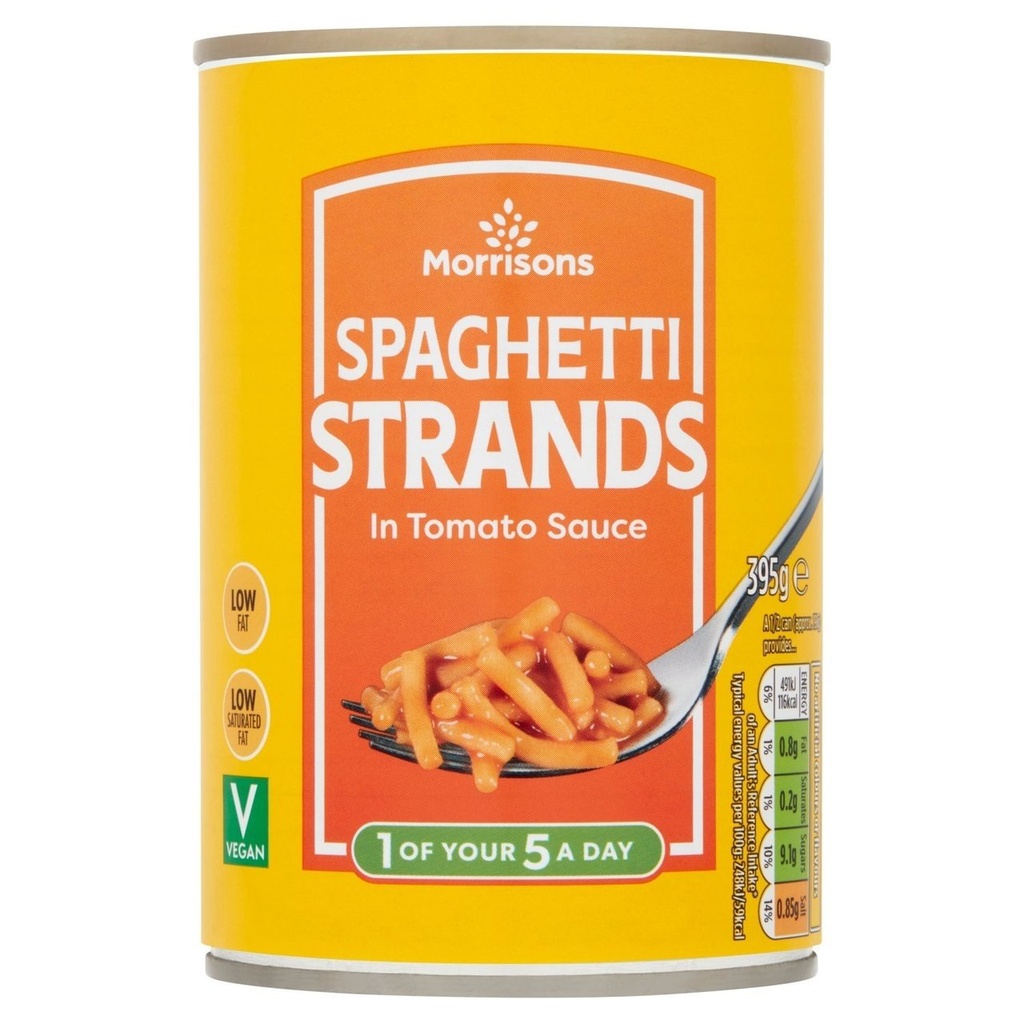[105492953] Morrisons Spaghetti in Tomato Sauce 395g
