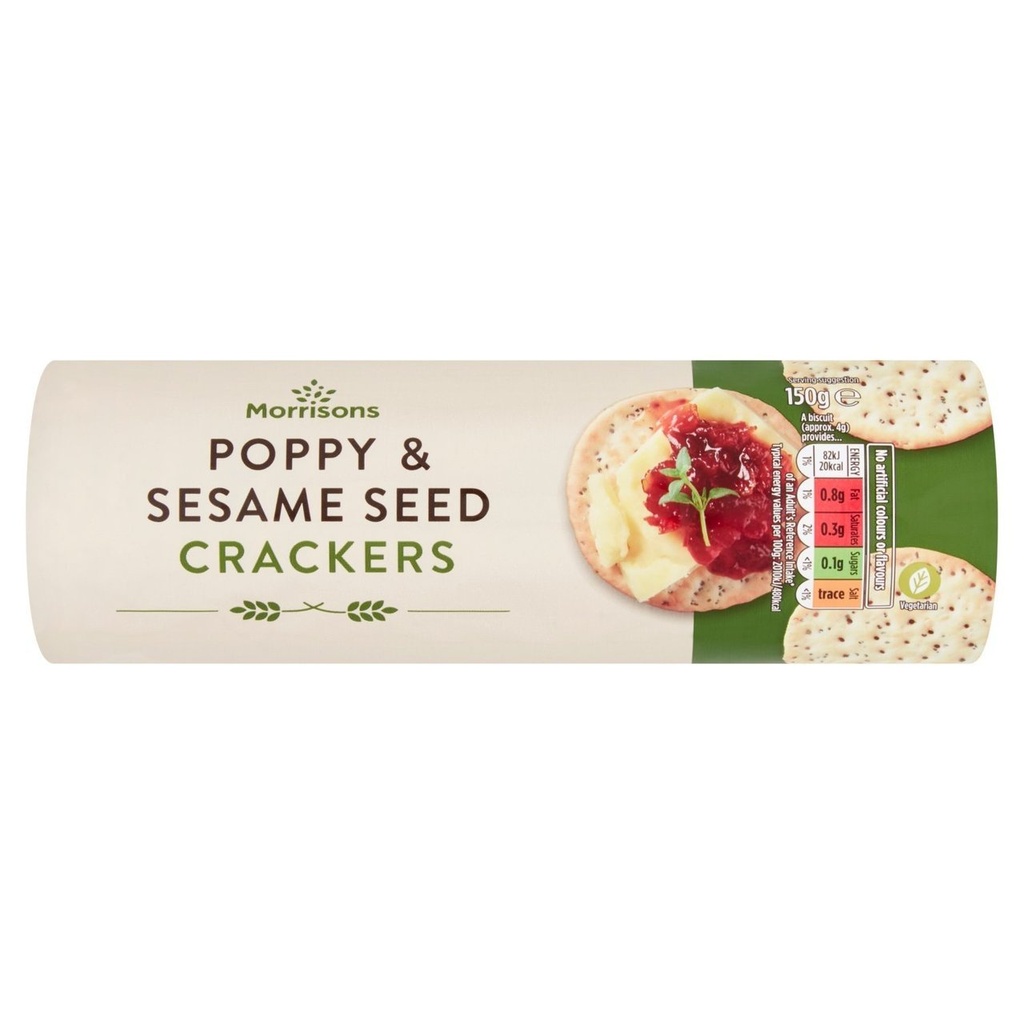 [111026166] Morrisons Poppy & Sesame Thins 150g