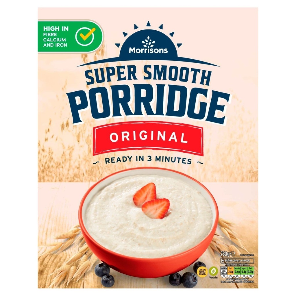 [105361945] Morrisons Super Smooth Porridge Original Oats 750g