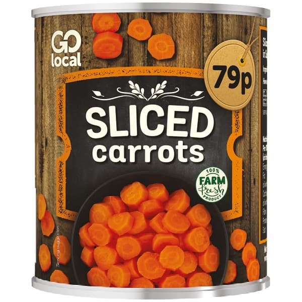 Go Local Sliced Carrots 300g