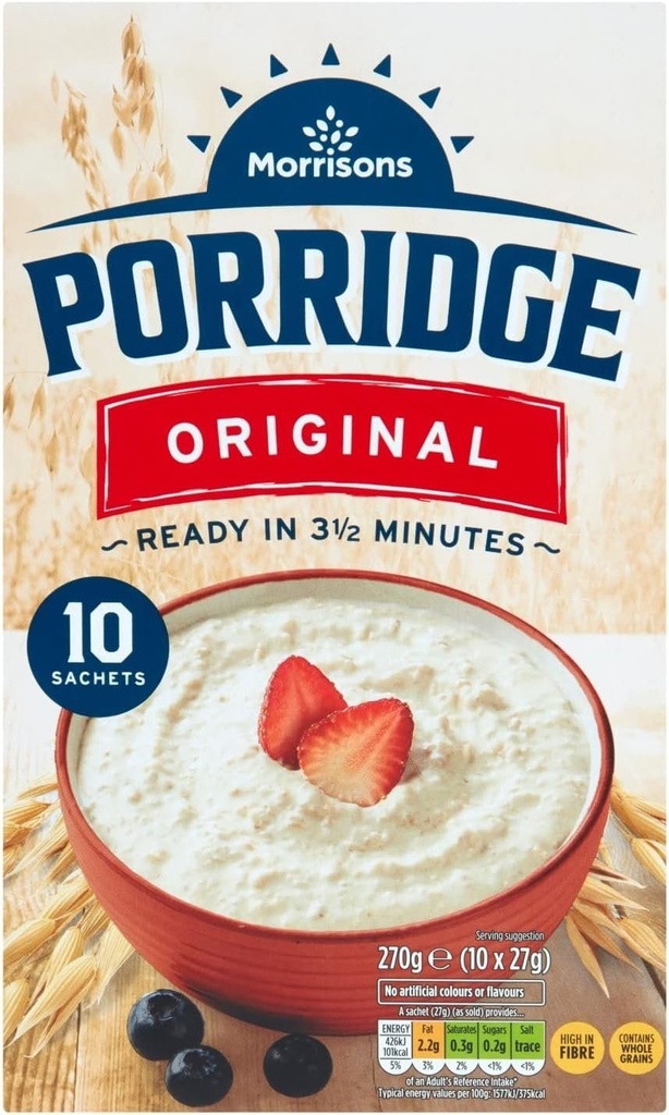Morrisons Original Porridge Sachets 10 pack