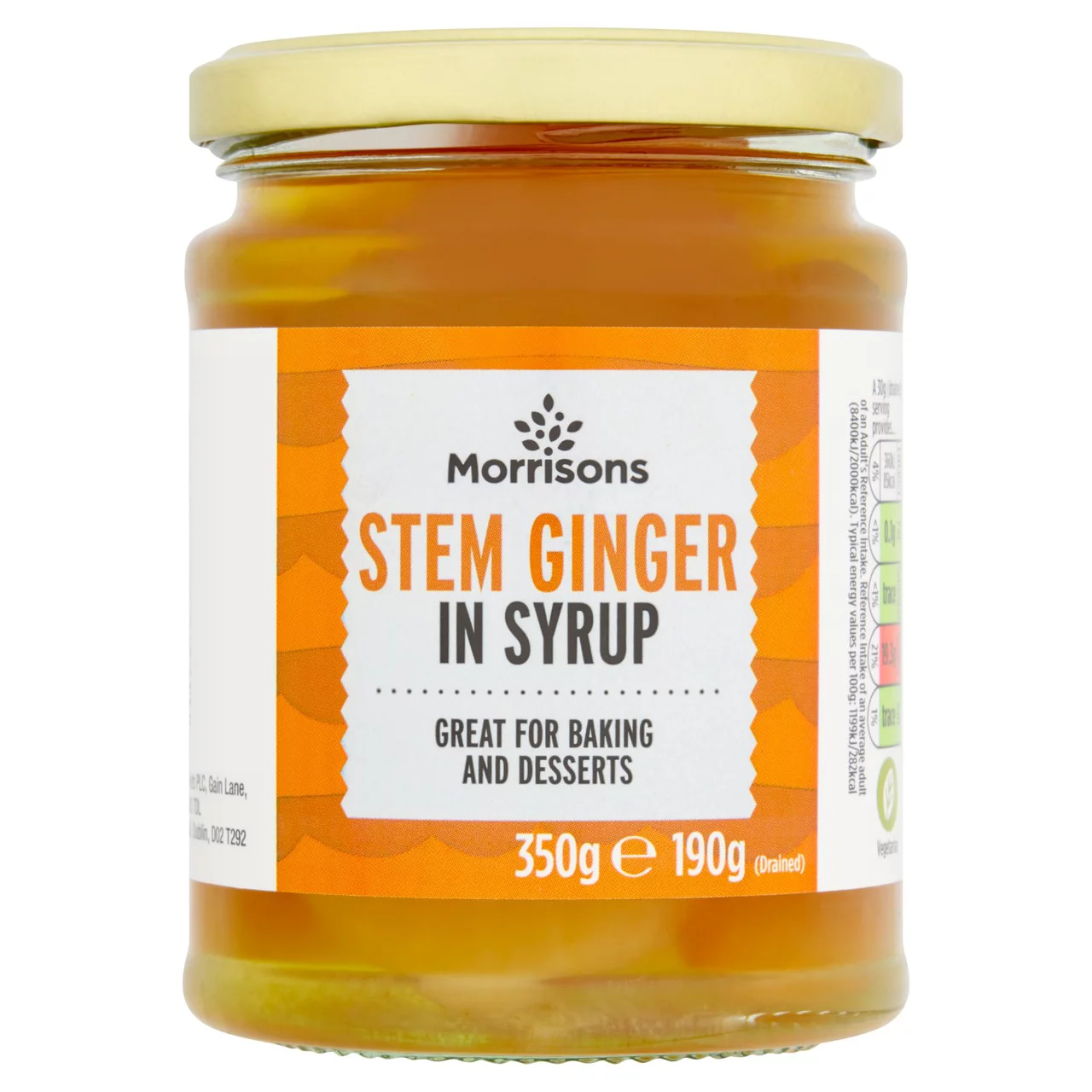 [105628371] Morrisons Stem Ginger in Syrup 350g