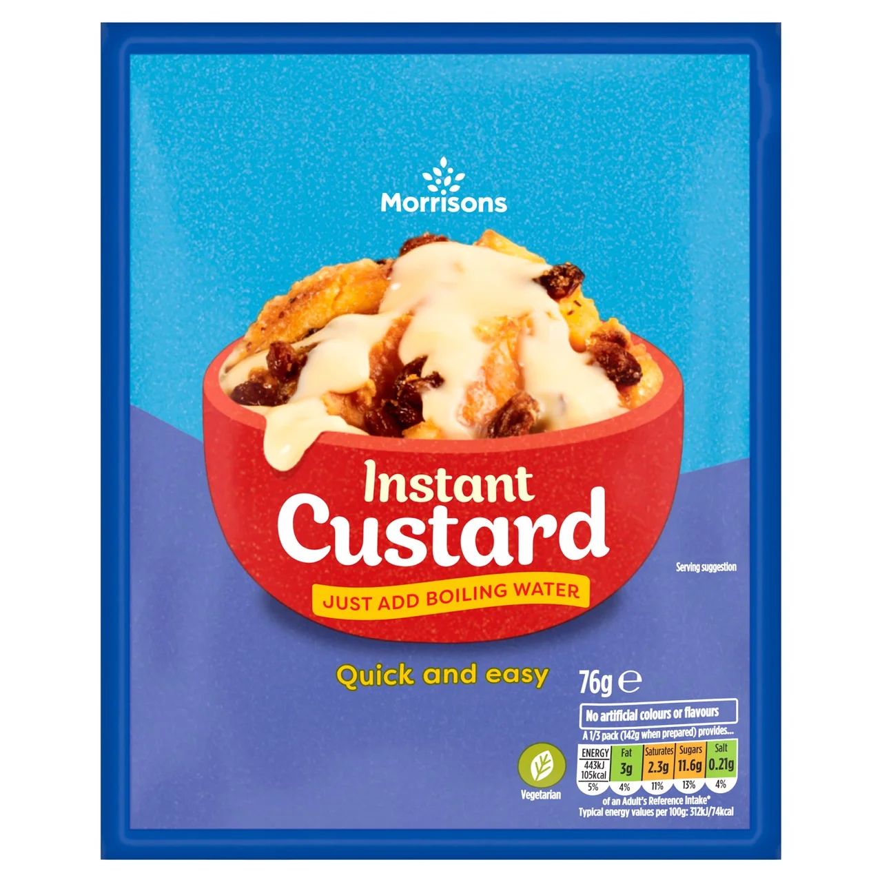 [113631685] Morrisons Instant Custard 76g