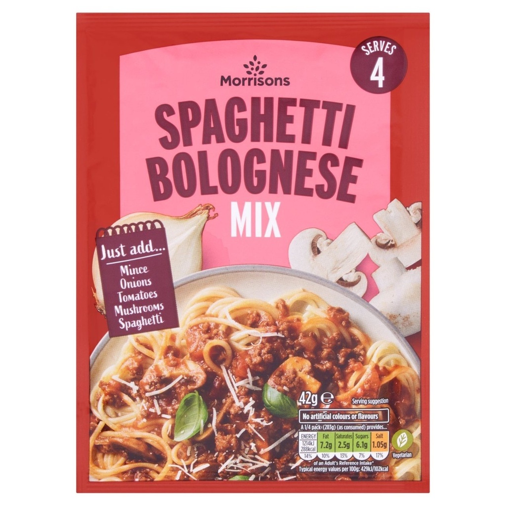 [111846498 DNR] Morrisons Bolognese Sauce Mix 42g