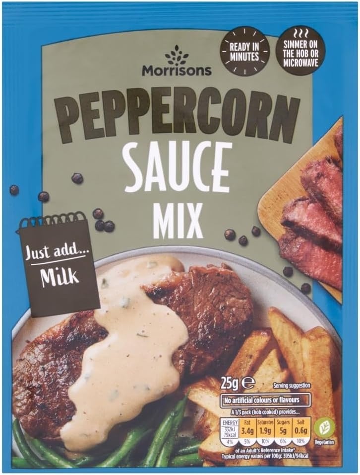 Morrisons Peppercorn Simmer Sauce Mix 25g