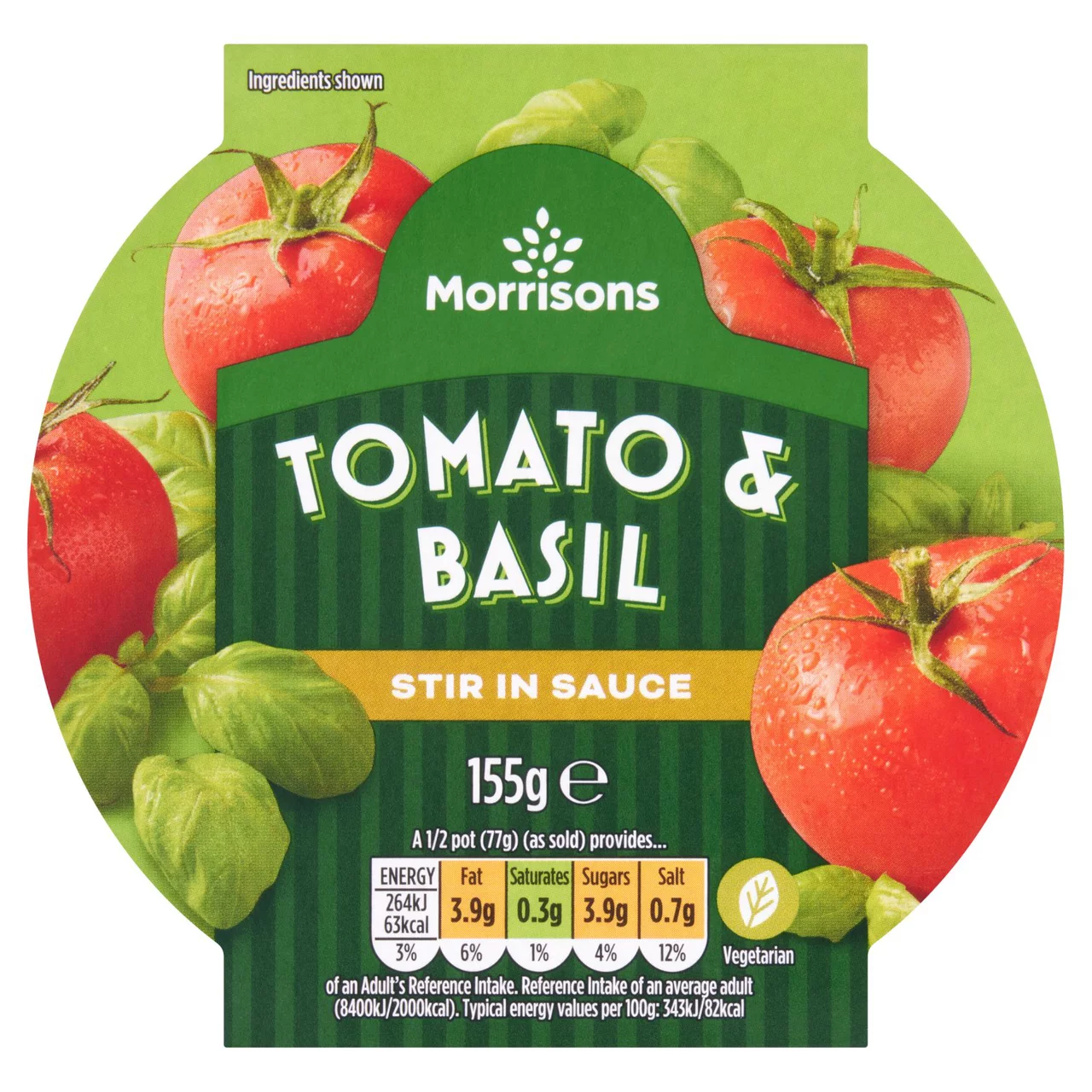 Morrisons Tomato & Basil Stir in Sauce 155g