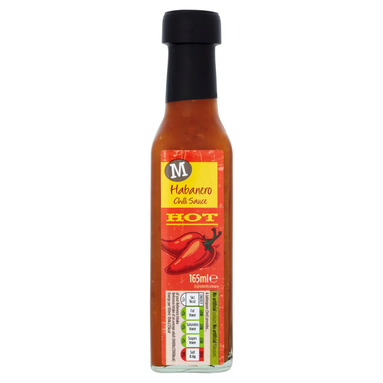 [106336426] Morrisons Hot Chilli Habanero Sauce 165ml