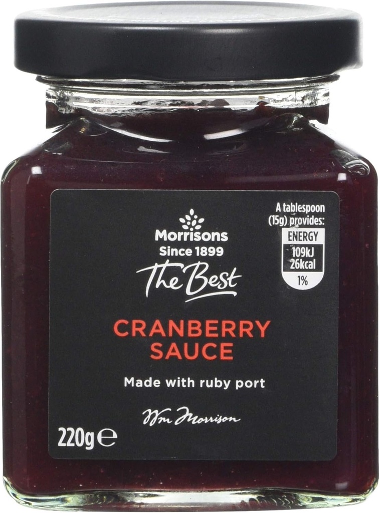 [108534207] Morrisons The Best Cranberry Sauce With Port 220g
