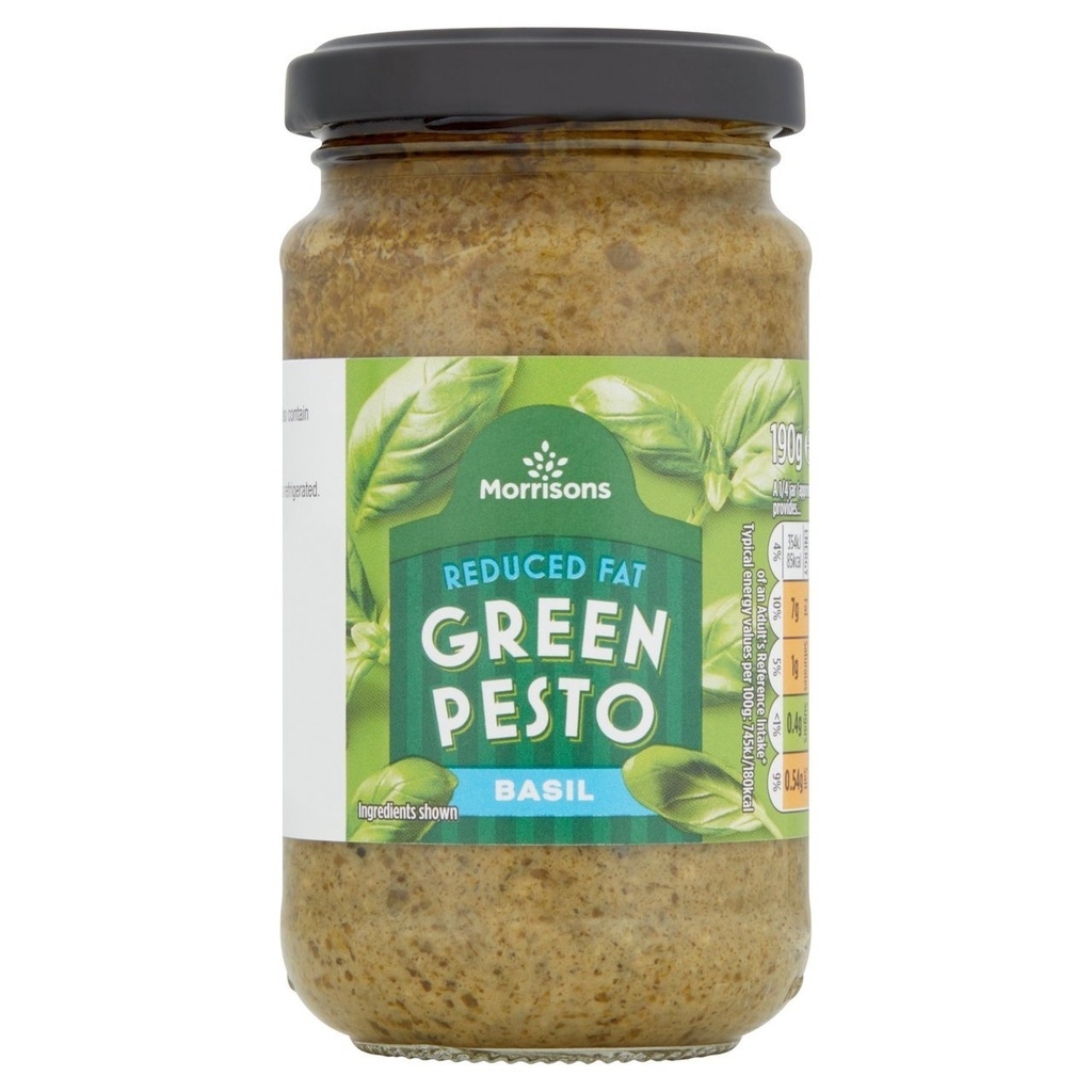 [108630936] Morrisons Reduced Fat Basil Pesto 190g