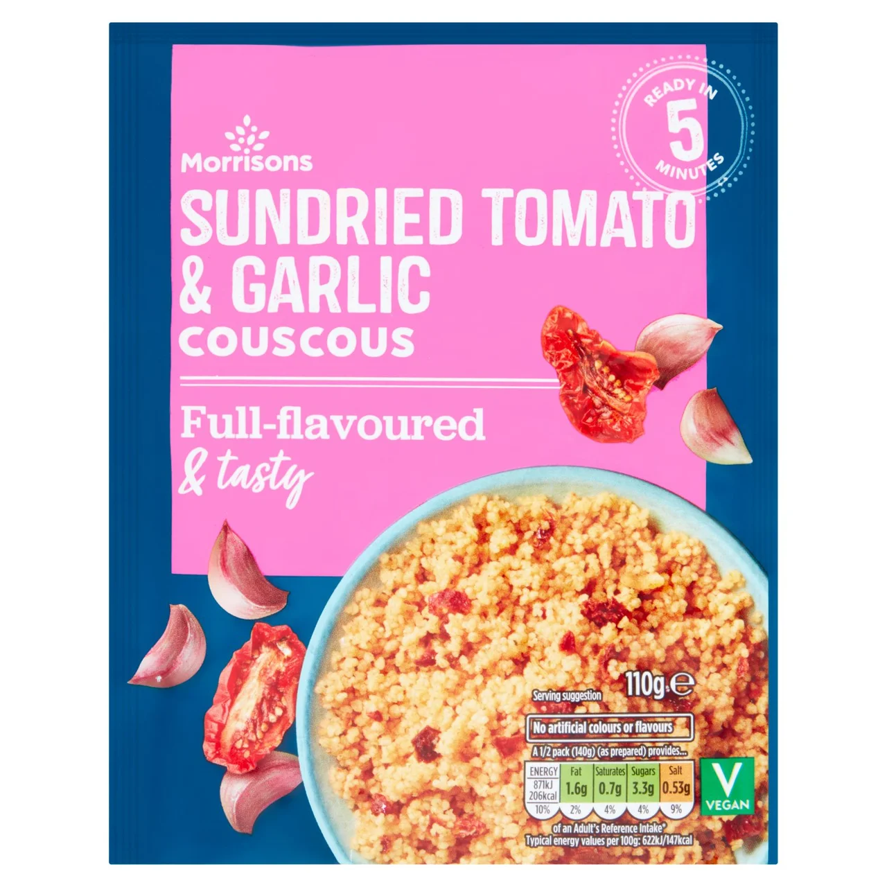 [109306071] Morrisons Tomato & Garlic Cous Cous 110g