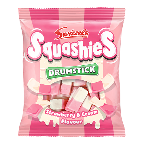 Swizzels Strawberry & Cream Drumstick Squashies 120g