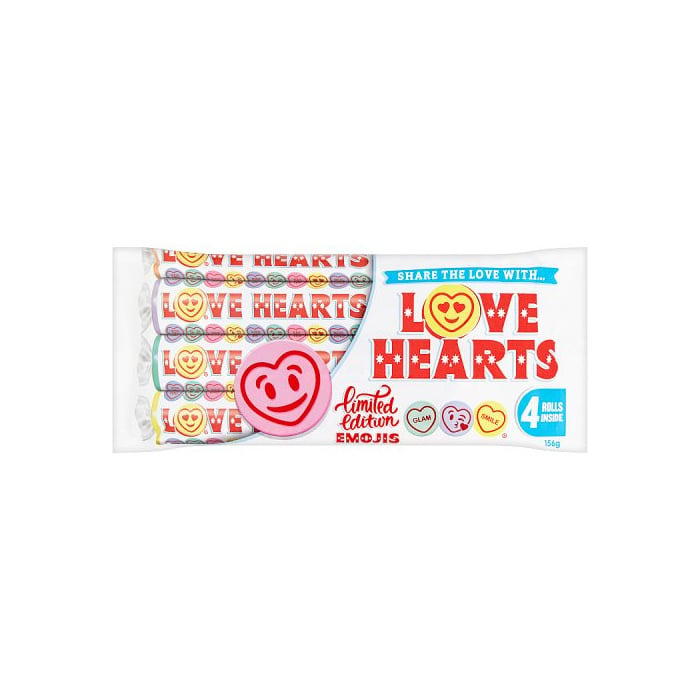 Swizzels Giant Love Hearts 4 Pack