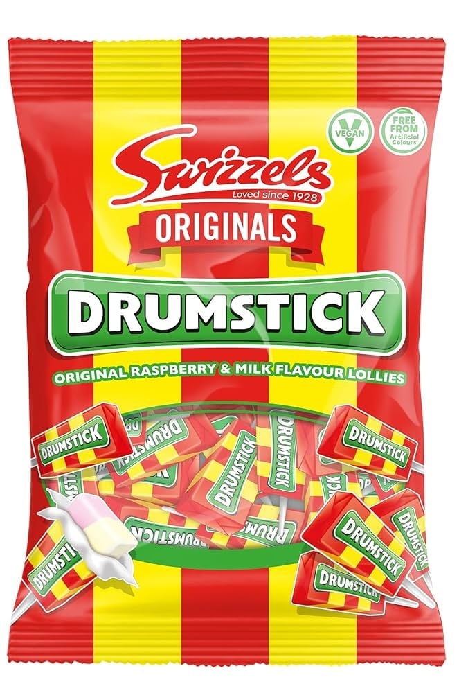 [044116] Swizzels Originals Drumsticks Lolly Bag 120g