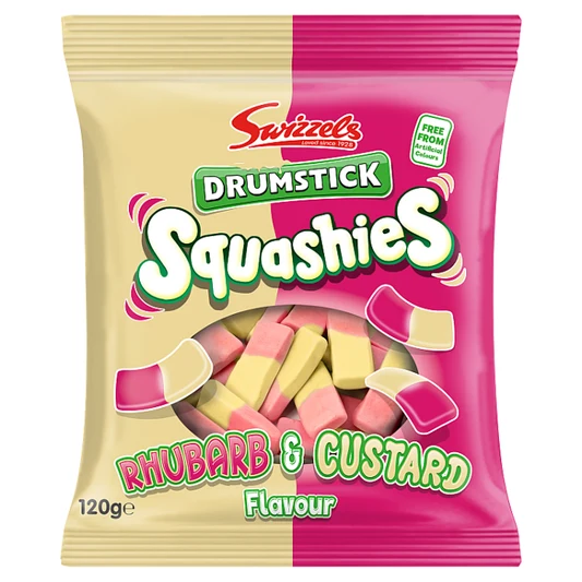 [122984] Swizzels Rhubarb & Custard Squashies 120g
