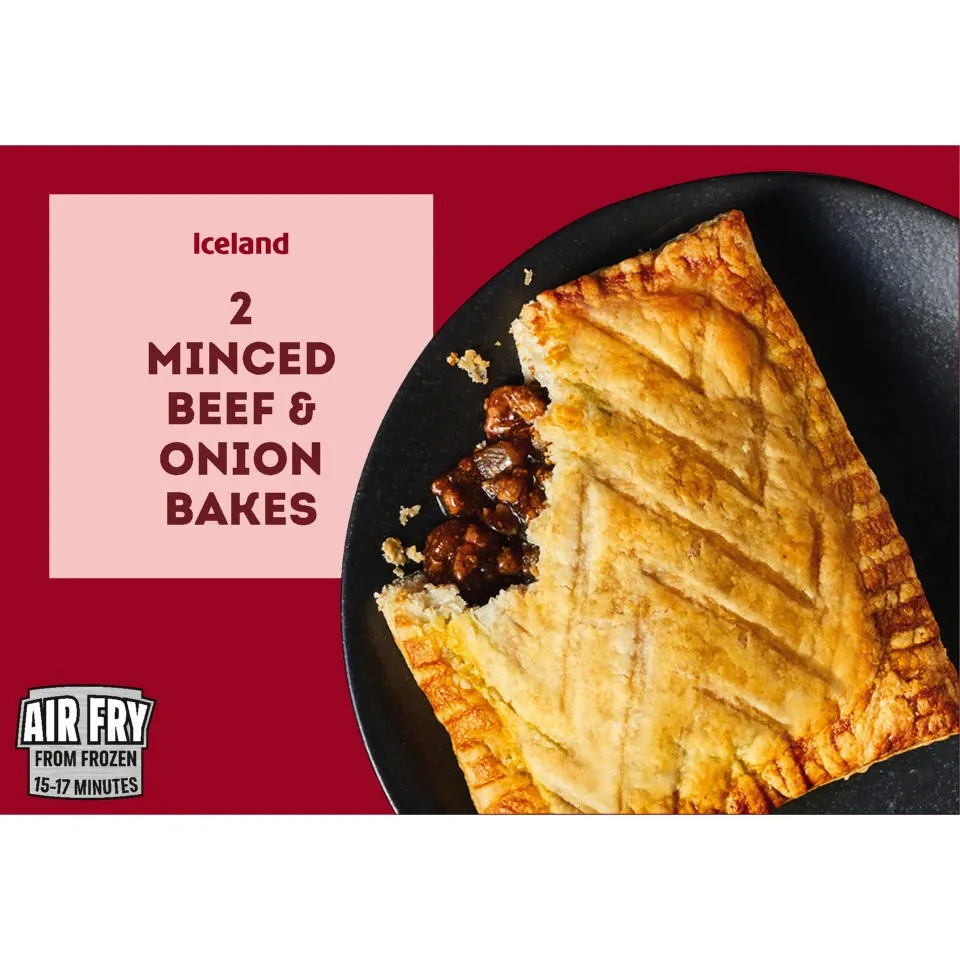 [35638] Iceland 2 Minced Beef & Onion Bakes 260g