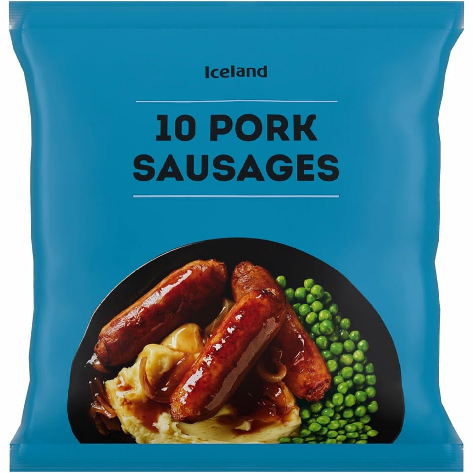 [19488] Iceland 10 Pork Sausages 400g