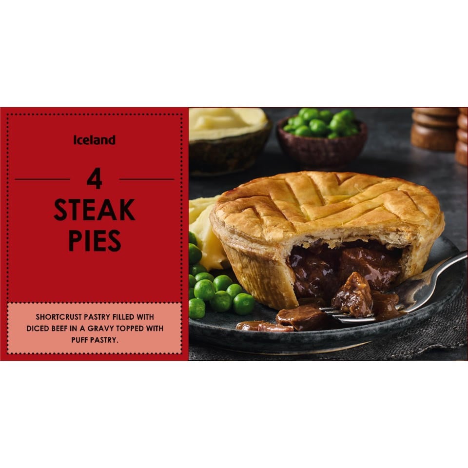 [42026] Iceland 4 Steak Pies 664g