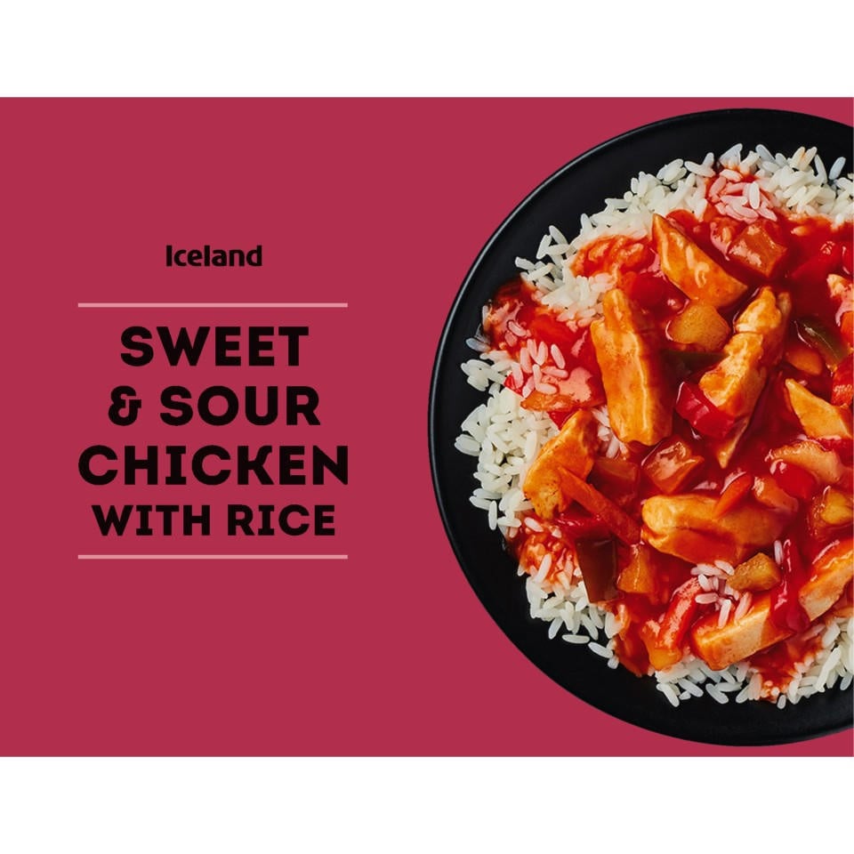 Iceland Sweet and Sour Chicken with Rice 400g