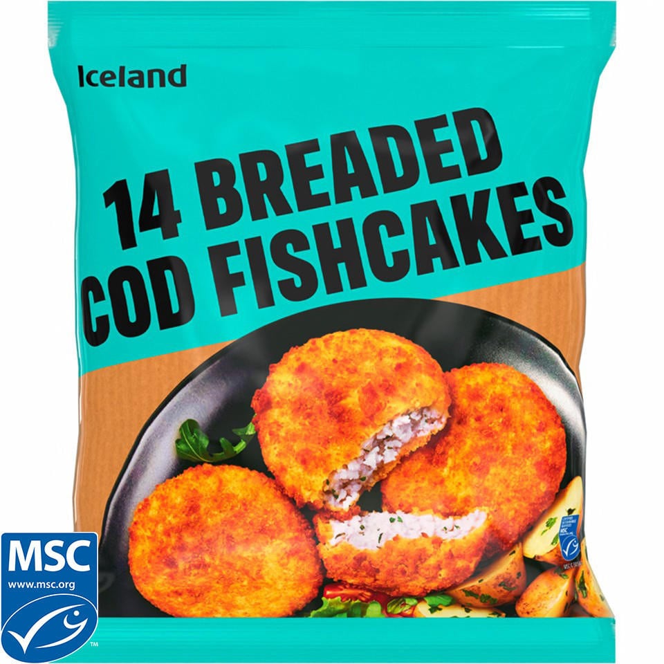 [89701] Iceland Breaded Cod Fish Cakes 700g